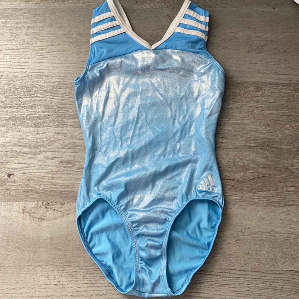 Adidas GK Light Blue Sparkly Leotard